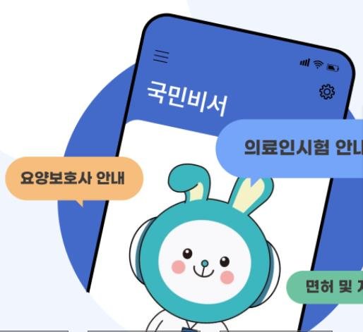국민비서와 요양보호사 안내 이미지